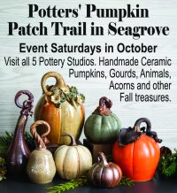 Find your perfect pottery pumpkin, gourd, woodland animals or other Fall treasures
